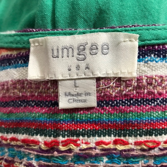 umgee Sleeveless Colorful Tunic/Short Dress - Picture 6 of 7